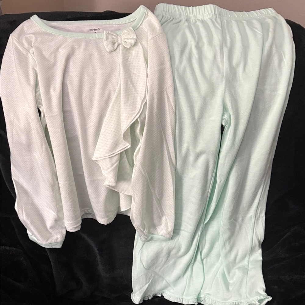 Carter's Mint Green Kids Pajama Set